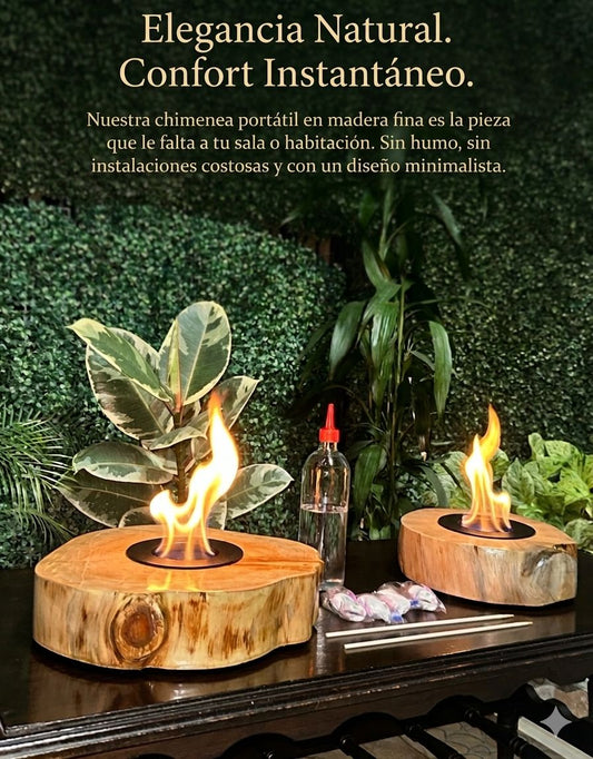 CHIMENEA DE TRONCO REDONDA