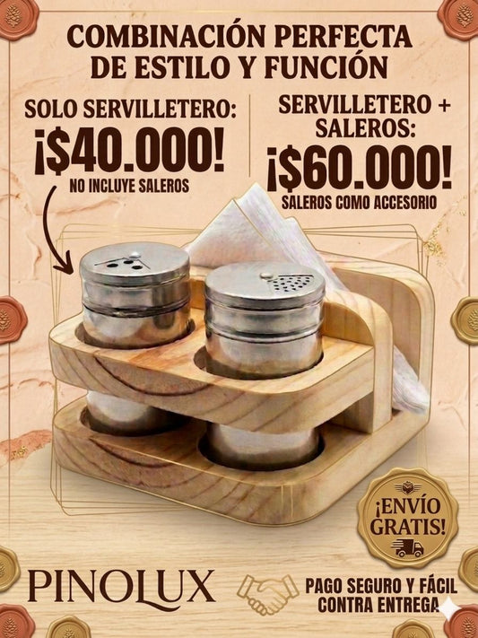 Servilletero de Pino