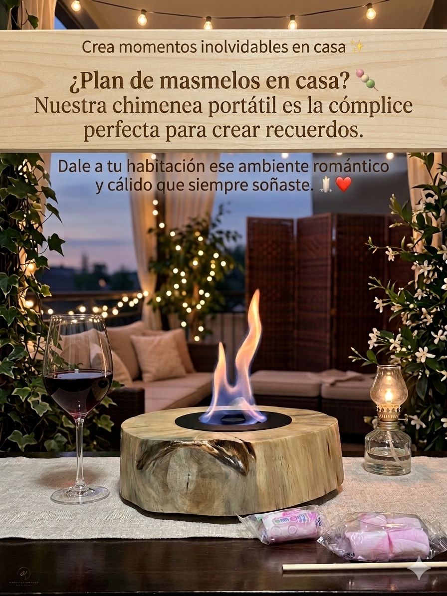 CHIMENEA DE TRONCO REDONDA