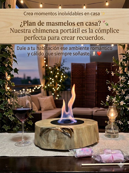 CHIMENEA DE TRONCO REDONDA