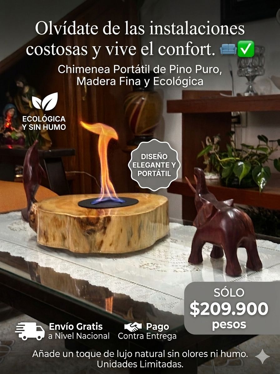 CHIMENEA DE TRONCO REDONDA